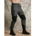 Men Outdoor Hit Patchwork Multi Pocket Buttons Velcros Details Ajustable Cuff Cargo Pants