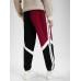 Men Corduroy Side Letter Ribbon Contrast Patchwork Casual Pants