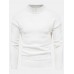 Mens Solid Color Mock Neck Long Sleeve Simple Warm Sweaters