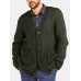 Men Vintage Knit Button V  Neck Double Pockets Casual Cardigans