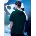 Mens Letter Print Kangaroo Pocket Cotton Short Sleeve Hooded T  Shirts